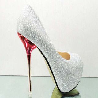 silver wedding shoes in Womens Shoes