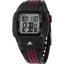   Duramo ADP6010 Black Resin Quartz Watch RED STRIPE SPORTS REFURBISH