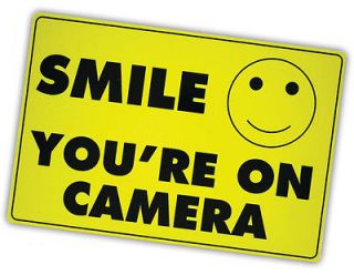   Youre on Camera Yellow Business Security Sign CCTV Video Surveillance