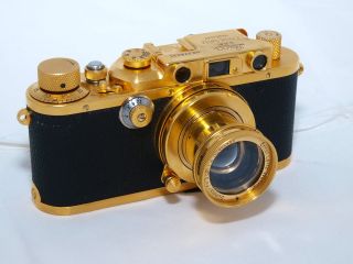  GOLD PLATED rangefinder Gold Plated Summar 5cm f2 lens Made in 1938