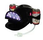Message Drinking Hat Party Dual Beer Can Holder Drink Cap w/ LEDs