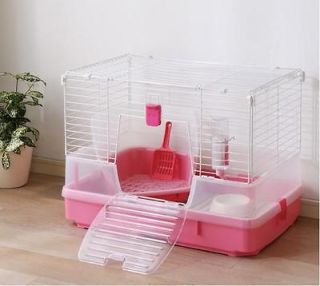 IRIS Rabbit Cage Bunny Hutch SSR 750, Pink, Includes Accesories