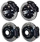   BRAKE KIT,70 73 FORD,MERCURY,13/12 DRILLED ROTORS,BLACK CALIPERS