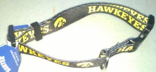 Iowa Hawkeyes Adjustable Dog/Pet Collar Small/Medium/L​arge NEW NCAA