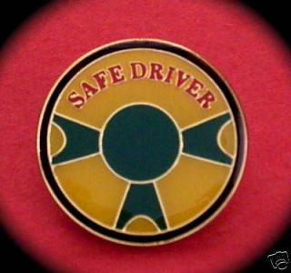 SAFE DRIVER Drivers Ed/Bus Driver Lapel Pins (5) NIB