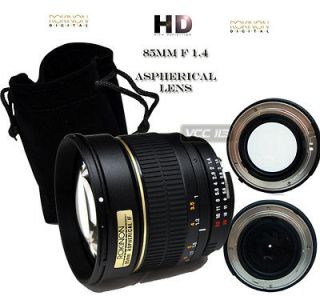 Rokinon 85mm f/1.4 F1.4 Lens for Canon Rebel T2i T3 T3i Digital SLR 