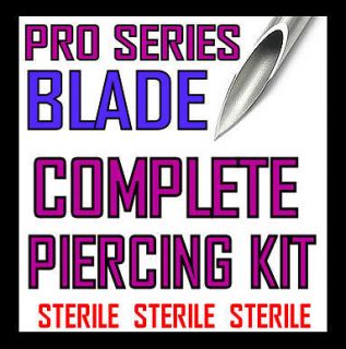 PRO STERILE Blade Needle Piercing Kit   BELLY BUTTON