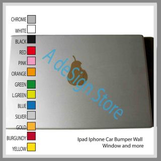 Decal vinyl car ipad laptop window wall bumper mac iphone pear iphone 