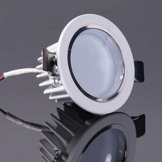 3W LED Ceiling Recessed light DownLight Warm White lamp white cover AC 