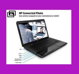   HP 2000 15.6 Laptop 4GB Notebook HDMI 500GB PC Webcam Windows 8 BLACK