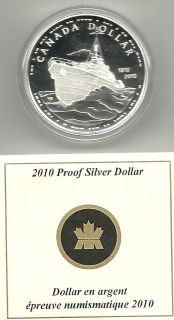 CANADA 2010 PROOF SILVER DOLLAR   100TH ANNIVERSARY OF THE CANADIAN 