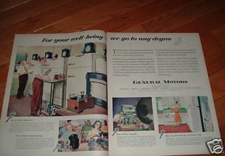 1951 GM General Motors Ad Frigidaire Refrigerators