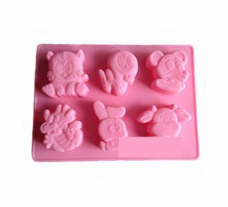 HOT Silicone ANIMAL RABBIT DRAGON CHOCOLATE CAKE MOLDS MOULDS 23 X 16 