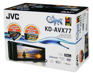 JVC KD AVX77 5 In Dash Car Audo Touchscreen CD/DVD Receiver EL 