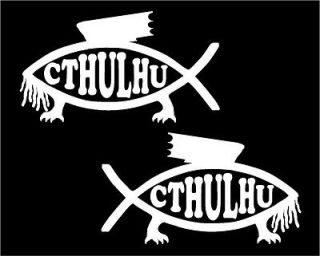   Fish Set of Two car truck window laptop vinyl decal sticker graphic