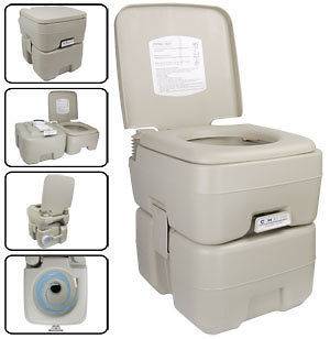 Camping 5 GAL Portable Camp Toilet Camping Flush Potty
