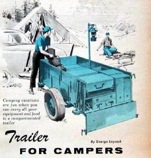 Camping Trailer w/Kitchen & Storage How To build PLANS