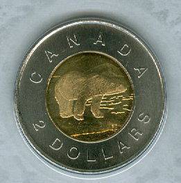 canada 2 dollar coin in Two Dollars (Toonies)
