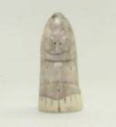 Alaskan Made Billiken Carved Moose Antler Figrine 2 Native Luck