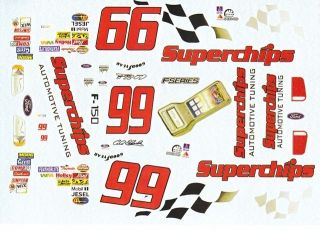 99 Carl Edwards Superships Truck 1/24th   1/25th Scale Waterslide 