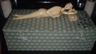 Chinese Carved Doctors Lady ~ One Of a Kind ~ Faux Ivory ~ Art Deco 