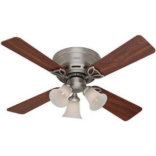   Profile III Plus 42 Antique Pewter Ceiling Fan with Light 23857 NEW