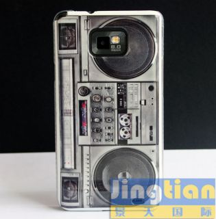 OLD RADIO CASSETTE PLAYER HARD SKIN CASE COVER FOR SAMSUNG GALAXY S II 