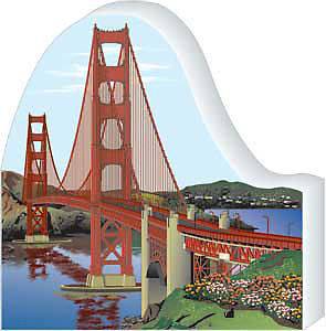 CATS MEOW Village San Francisco Golden Gate Bridge #RA143 *SHIPPING 
