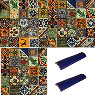 100 Tiles 4x4 + 25 Bullnose Tiles MEXICAN █ GREAT DEAL
