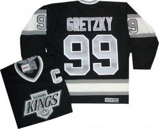 Wayne Gretzky Los Angeles Kings Throwback Vintage CCM Black Jersey