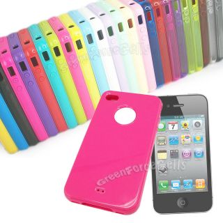   Cell Phone Case Soft 25 Color Crystal Skin Cover for iPhone 4 4G 4S