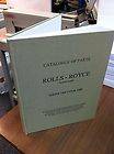 Catalogue of Parts Rolls Royce 40 50 HP 1913 Series 1400 1500 1600 6 