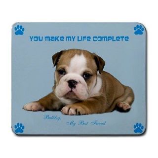 So Cute English Bulldog Dog Puppy 9.25 x 7.75 Rubber Computer 