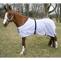 Horse Fly Sheet Mesh Blanket White 75 Repels Insects Easy to put on 