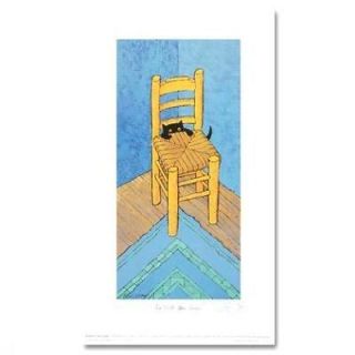 Toni GOFFE, Original Giclee, Le Chat Van Gogh   Funny Signed