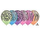Neon Safari Tiger Cheetah 11 Latex Decorative Party Celebration 