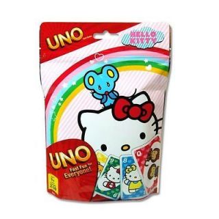 Hello Kitty Uno Card Game   Foil Wrapped Stocking Stuffer   New