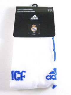   Real Madrid FC White Knee High Soccer Socks Men 4 size 9 10.5 1 Pairs