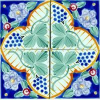 Mediterranean Spanish Ceramic Tiles   Florence   6 X 6