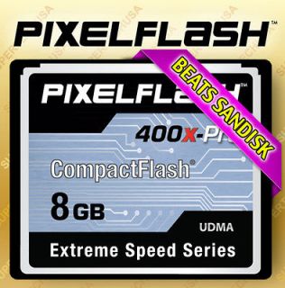 GB 8G PIXELFLASH CF Card 400x UDMA High Speed Compact Flash Expert 