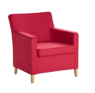IKEA KARLSTAD Armchair Slipcover Chair cover Sivik Pink   Red, New NIP