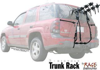 BIKE TRUNK MOUNT SUV CARRIER RACK HATCHBACK CAR RACKS (BC 07515 3H)
