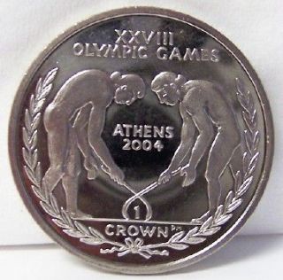 GIBRALTAR ATHENS OLYMPICS HOCKEY 2003 CROWN CUNI COIN