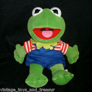 Jim Henson Kermit the Frog Green Muppet Babies Stuffed Animal Plush 