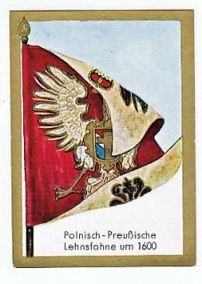 1932 Historic Flag Card of POLISH PRUSSIA   Royal Prussia Polnisch 