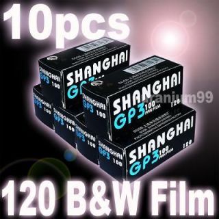 10 x SHANGHAI GP3 120 B&W Film Holga CFN GCFN GN N FN GFN TLR GTLR 