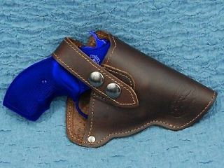 Barsony BROWN Leather Holster RUGER LCR 38 357 SA