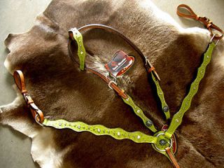 lime green horse tack in Tack Western