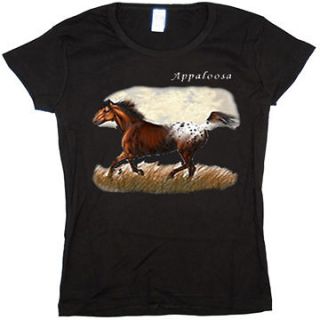 Ladies size tee shirt Appaloosa Horse breed womens tshirt