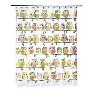 Circo Love Nature Owl Shower Curtain Hooded Towel New